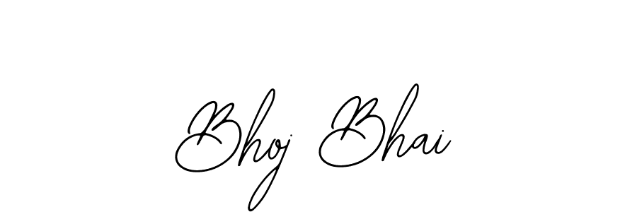 How to make Bhoj Bhai name signature. Use Bearetta-2O07w style for creating short signs online. This is the latest handwritten sign. Bhoj Bhai signature style 12 images and pictures png