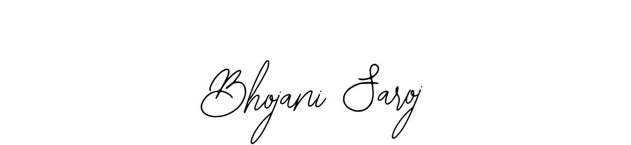 The best way (Bearetta-2O07w) to make a short signature is to pick only two or three words in your name. The name Bhojani Saroj include a total of six letters. For converting this name. Bhojani Saroj signature style 12 images and pictures png