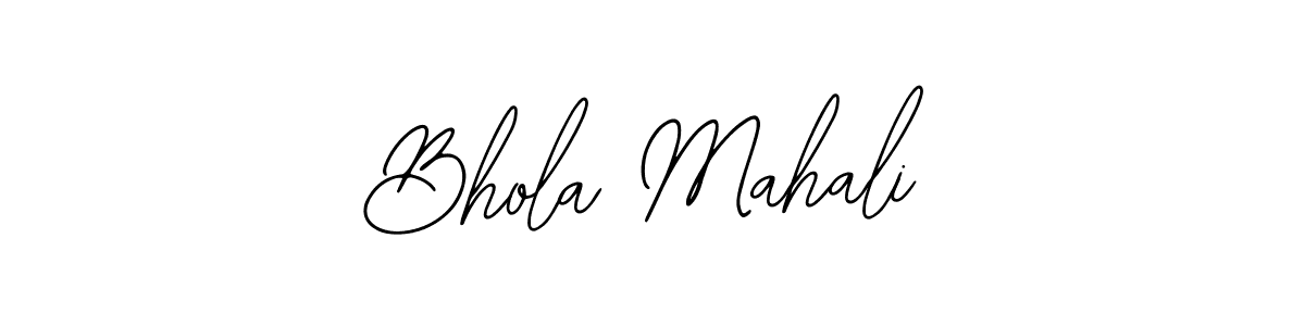 Create a beautiful signature design for name Bhola Mahali. With this signature (Bearetta-2O07w) fonts, you can make a handwritten signature for free. Bhola Mahali signature style 12 images and pictures png