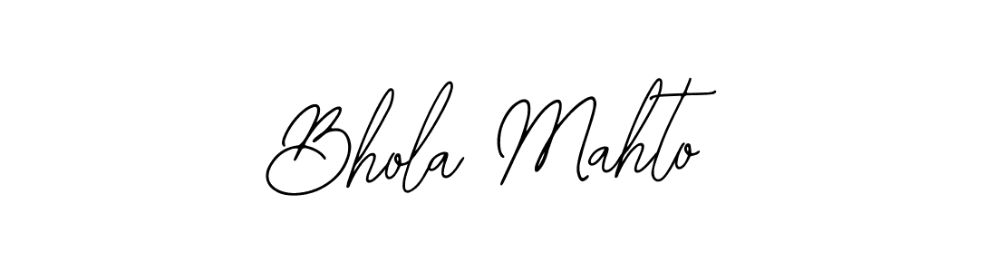 Also we have Bhola Mahto name is the best signature style. Create professional handwritten signature collection using Bearetta-2O07w autograph style. Bhola Mahto signature style 12 images and pictures png