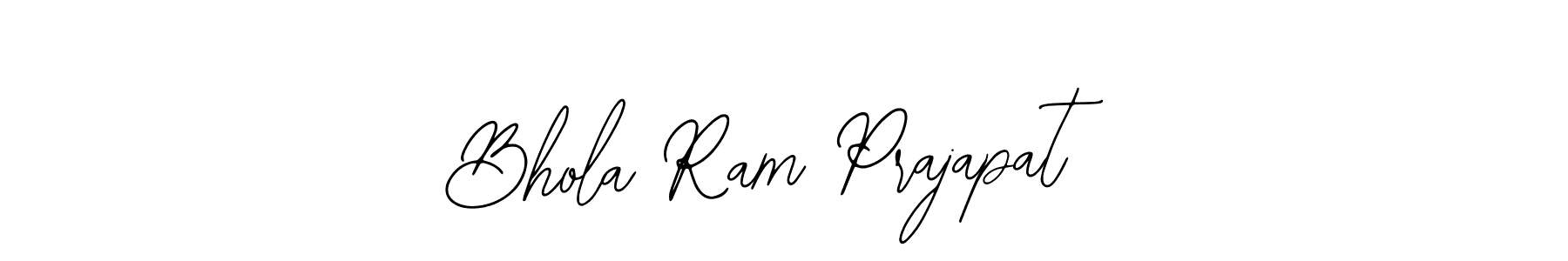 How to make Bhola Ram Prajapat name signature. Use Bearetta-2O07w style for creating short signs online. This is the latest handwritten sign. Bhola Ram Prajapat signature style 12 images and pictures png