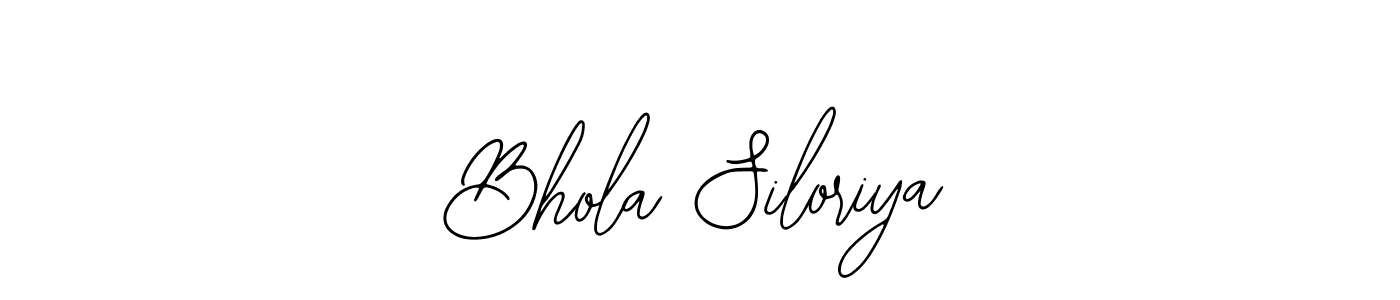 Make a short Bhola Siloriya signature style. Manage your documents anywhere anytime using Bearetta-2O07w. Create and add eSignatures, submit forms, share and send files easily. Bhola Siloriya signature style 12 images and pictures png