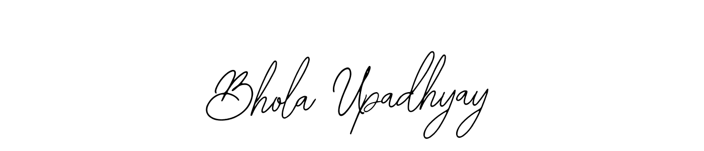 Use a signature maker to create a handwritten signature online. With this signature software, you can design (Bearetta-2O07w) your own signature for name Bhola Upadhyay. Bhola Upadhyay signature style 12 images and pictures png