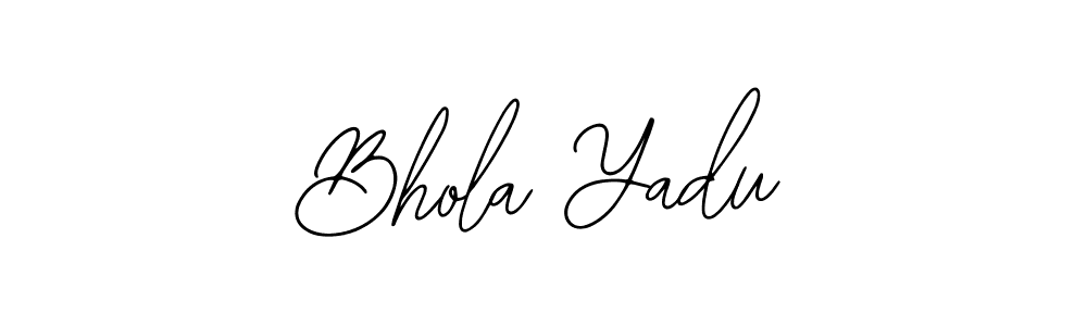 Design your own signature with our free online signature maker. With this signature software, you can create a handwritten (Bearetta-2O07w) signature for name Bhola Yadu. Bhola Yadu signature style 12 images and pictures png