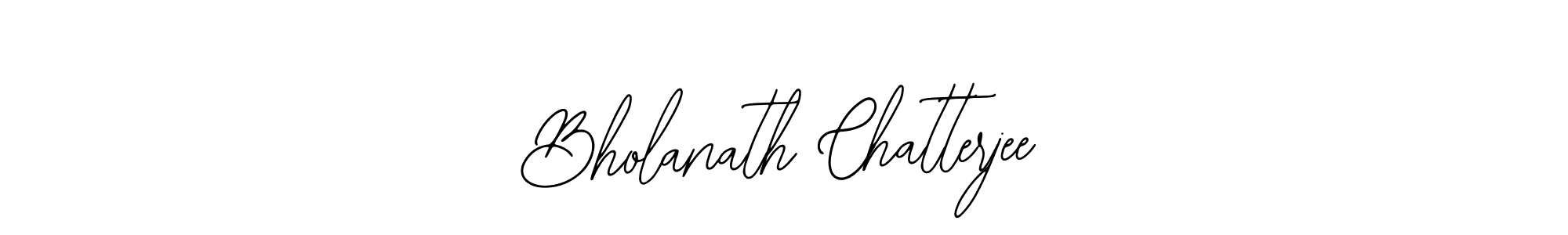 Use a signature maker to create a handwritten signature online. With this signature software, you can design (Bearetta-2O07w) your own signature for name Bholanath Chatterjee. Bholanath Chatterjee signature style 12 images and pictures png