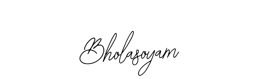 You can use this online signature creator to create a handwritten signature for the name Bholasoyam. This is the best online autograph maker. Bholasoyam signature style 12 images and pictures png