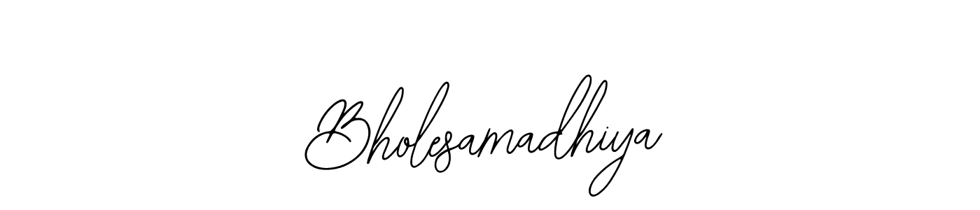 if you are searching for the best signature style for your name Bholesamadhiya. so please give up your signature search. here we have designed multiple signature styles  using Bearetta-2O07w. Bholesamadhiya signature style 12 images and pictures png