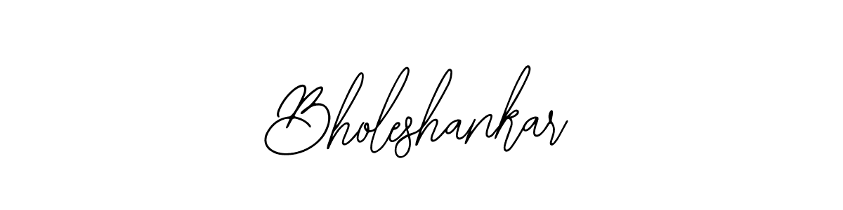 Also we have Bholeshankar name is the best signature style. Create professional handwritten signature collection using Bearetta-2O07w autograph style. Bholeshankar signature style 12 images and pictures png