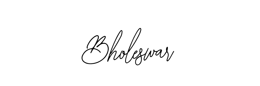 How to make Bholeswar name signature. Use Bearetta-2O07w style for creating short signs online. This is the latest handwritten sign. Bholeswar signature style 12 images and pictures png