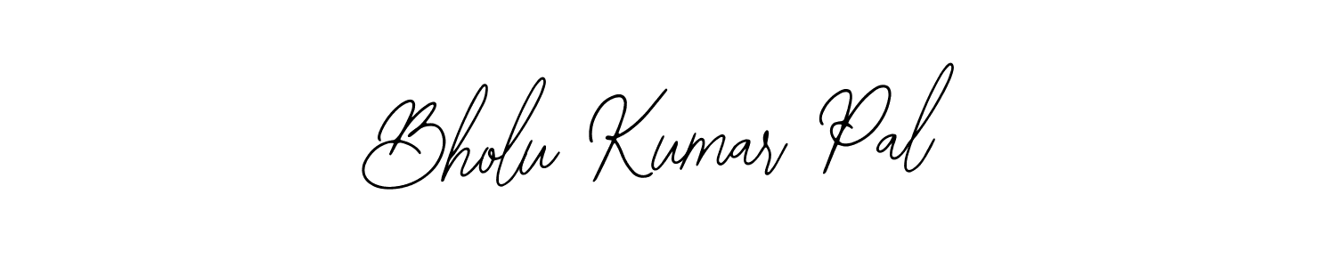 Design your own signature with our free online signature maker. With this signature software, you can create a handwritten (Bearetta-2O07w) signature for name Bholu Kumar Pal. Bholu Kumar Pal signature style 12 images and pictures png