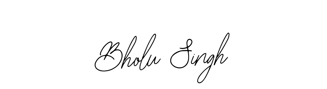 Create a beautiful signature design for name Bholu Singh. With this signature (Bearetta-2O07w) fonts, you can make a handwritten signature for free. Bholu Singh signature style 12 images and pictures png
