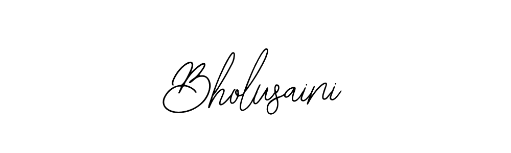 How to make Bholusaini name signature. Use Bearetta-2O07w style for creating short signs online. This is the latest handwritten sign. Bholusaini signature style 12 images and pictures png