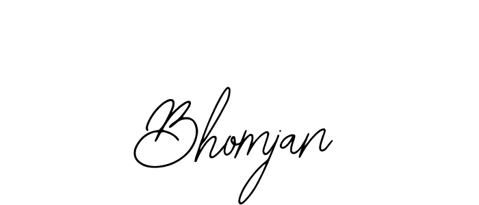 Use a signature maker to create a handwritten signature online. With this signature software, you can design (Bearetta-2O07w) your own signature for name Bhomjan. Bhomjan signature style 12 images and pictures png