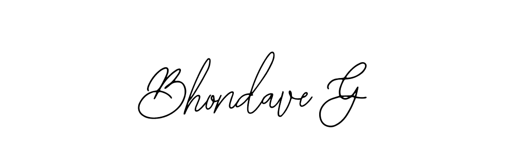 Here are the top 10 professional signature styles for the name Bhondave G. These are the best autograph styles you can use for your name. Bhondave G signature style 12 images and pictures png