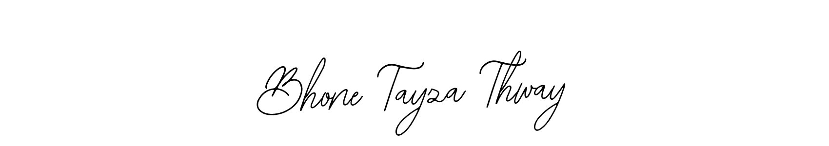 It looks lik you need a new signature style for name Bhone Tayza Thway. Design unique handwritten (Bearetta-2O07w) signature with our free signature maker in just a few clicks. Bhone Tayza Thway signature style 12 images and pictures png