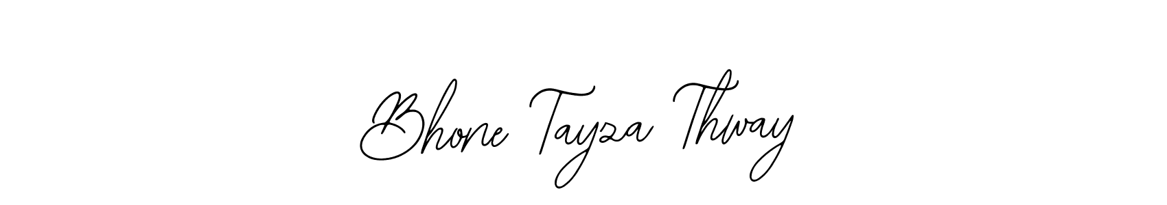 It looks lik you need a new signature style for name Bhone Tayza Thway. Design unique handwritten (Bearetta-2O07w) signature with our free signature maker in just a few clicks. Bhone Tayza Thway signature style 12 images and pictures png