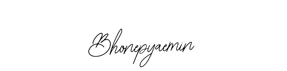 Make a beautiful signature design for name Bhonepyaemin. Use this online signature maker to create a handwritten signature for free. Bhonepyaemin signature style 12 images and pictures png