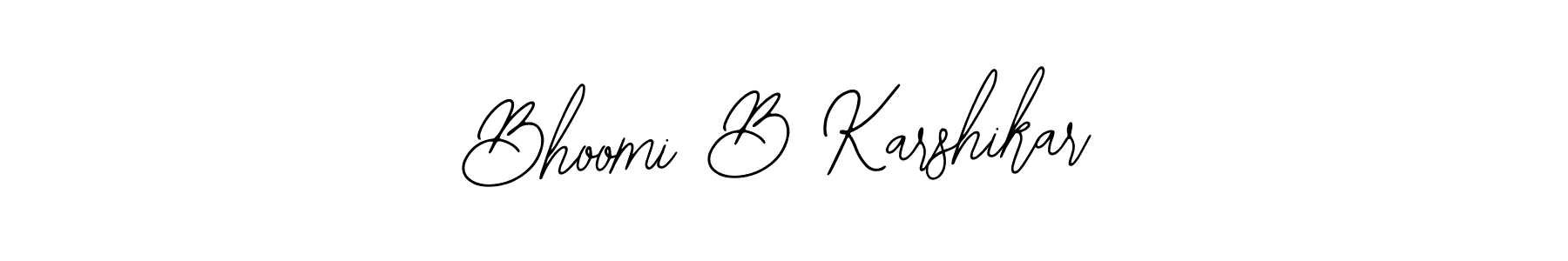 Use a signature maker to create a handwritten signature online. With this signature software, you can design (Bearetta-2O07w) your own signature for name Bhoomi B Karshikar. Bhoomi B Karshikar signature style 12 images and pictures png