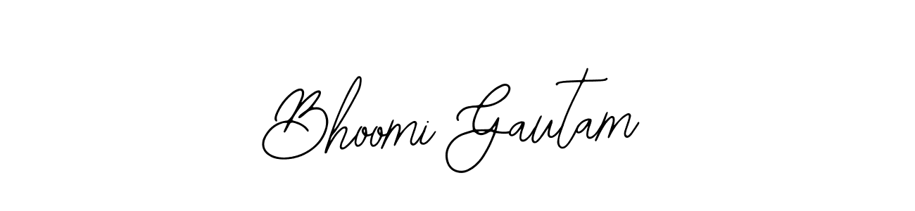 Make a beautiful signature design for name Bhoomi Gautam. Use this online signature maker to create a handwritten signature for free. Bhoomi Gautam signature style 12 images and pictures png