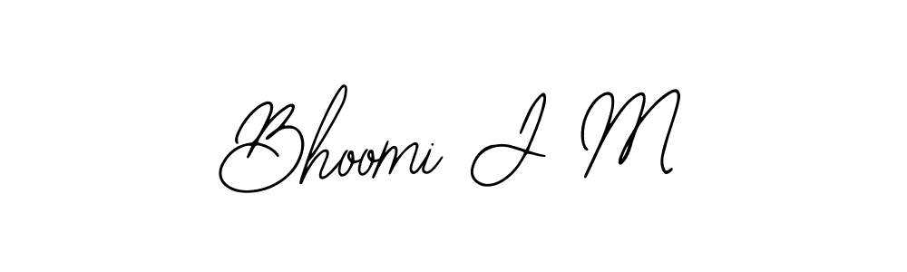 Make a beautiful signature design for name Bhoomi J M. Use this online signature maker to create a handwritten signature for free. Bhoomi J M signature style 12 images and pictures png
