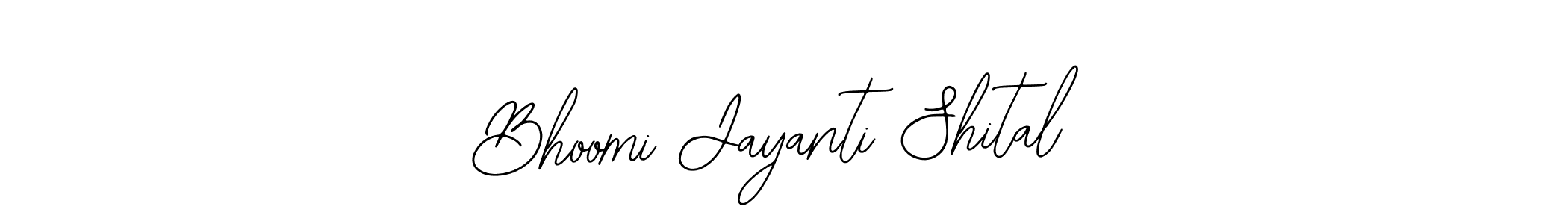 Use a signature maker to create a handwritten signature online. With this signature software, you can design (Bearetta-2O07w) your own signature for name Bhoomi Jayanti Shital. Bhoomi Jayanti Shital signature style 12 images and pictures png