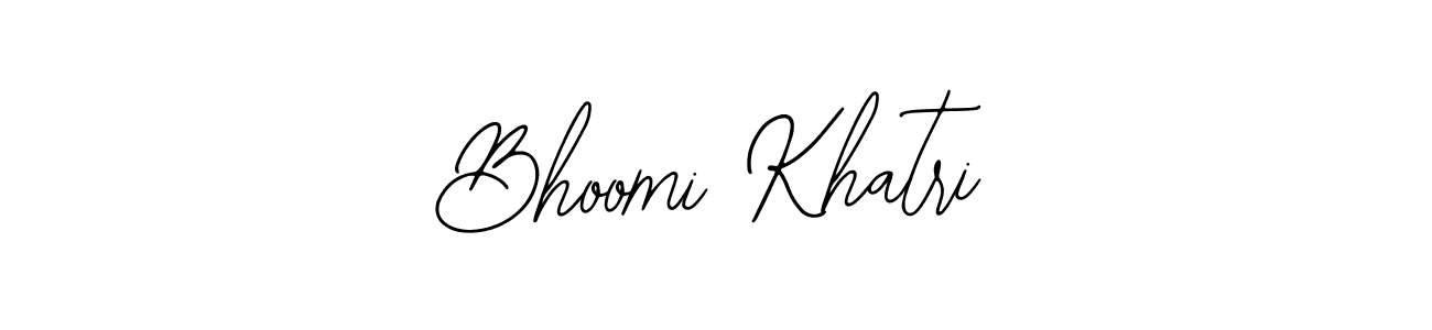 Use a signature maker to create a handwritten signature online. With this signature software, you can design (Bearetta-2O07w) your own signature for name Bhoomi Khatri. Bhoomi Khatri signature style 12 images and pictures png