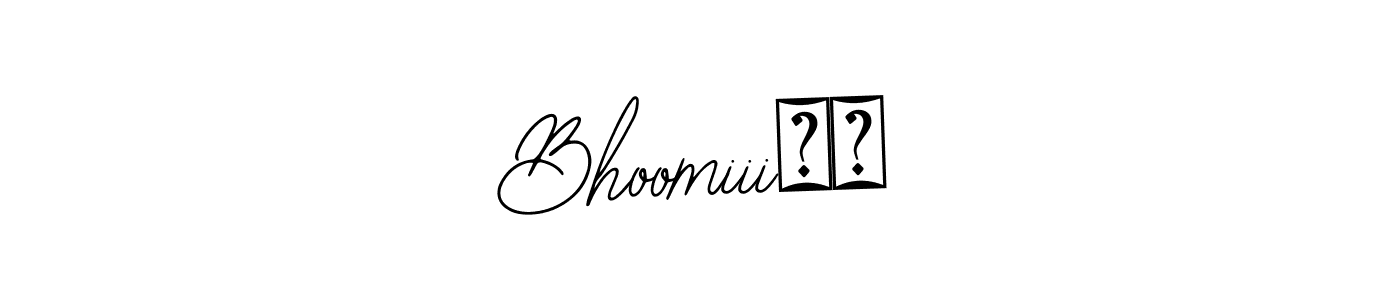 Design your own signature with our free online signature maker. With this signature software, you can create a handwritten (Bearetta-2O07w) signature for name Bhoomiii❤️. Bhoomiii❤️ signature style 12 images and pictures png