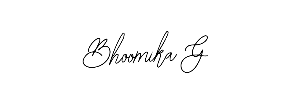 Make a beautiful signature design for name Bhoomika G. Use this online signature maker to create a handwritten signature for free. Bhoomika G signature style 12 images and pictures png