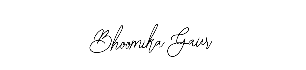 Use a signature maker to create a handwritten signature online. With this signature software, you can design (Bearetta-2O07w) your own signature for name Bhoomika Gaur. Bhoomika Gaur signature style 12 images and pictures png