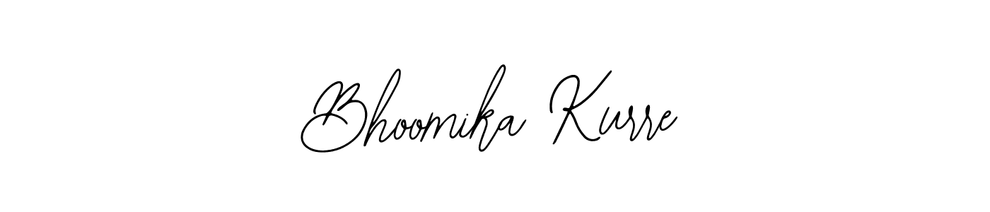 The best way (Bearetta-2O07w) to make a short signature is to pick only two or three words in your name. The name Bhoomika Kurre include a total of six letters. For converting this name. Bhoomika Kurre signature style 12 images and pictures png