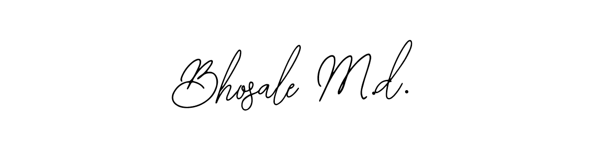 Use a signature maker to create a handwritten signature online. With this signature software, you can design (Bearetta-2O07w) your own signature for name Bhosale M.d.. Bhosale M.d. signature style 12 images and pictures png