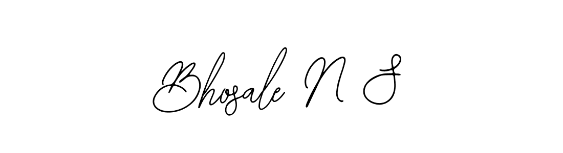 It looks lik you need a new signature style for name Bhosale N S. Design unique handwritten (Bearetta-2O07w) signature with our free signature maker in just a few clicks. Bhosale N S signature style 12 images and pictures png