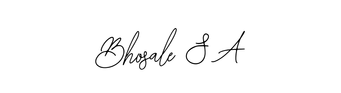 Make a beautiful signature design for name Bhosale S A. Use this online signature maker to create a handwritten signature for free. Bhosale S A signature style 12 images and pictures png