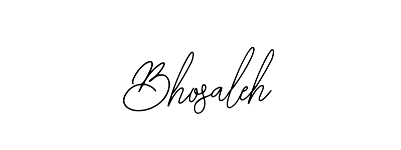 Design your own signature with our free online signature maker. With this signature software, you can create a handwritten (Bearetta-2O07w) signature for name Bhosaleh. Bhosaleh signature style 12 images and pictures png