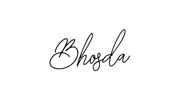 How to make Bhosda name signature. Use Bearetta-2O07w style for creating short signs online. This is the latest handwritten sign. Bhosda signature style 12 images and pictures png
