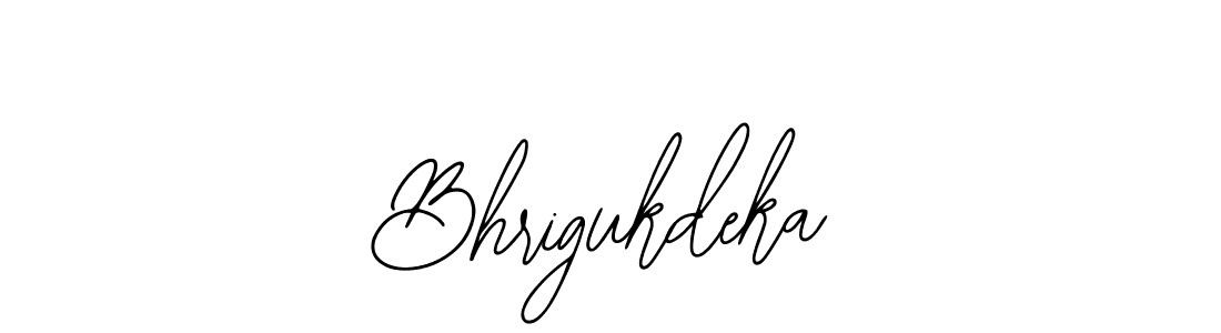 Bearetta-2O07w is a professional signature style that is perfect for those who want to add a touch of class to their signature. It is also a great choice for those who want to make their signature more unique. Get Bhrigukdeka name to fancy signature for free. Bhrigukdeka signature style 12 images and pictures png