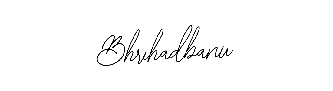 Use a signature maker to create a handwritten signature online. With this signature software, you can design (Bearetta-2O07w) your own signature for name Bhrihadbanu. Bhrihadbanu signature style 12 images and pictures png