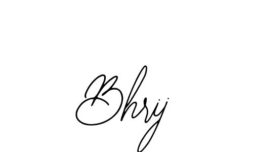 Use a signature maker to create a handwritten signature online. With this signature software, you can design (Bearetta-2O07w) your own signature for name Bhrij. Bhrij signature style 12 images and pictures png