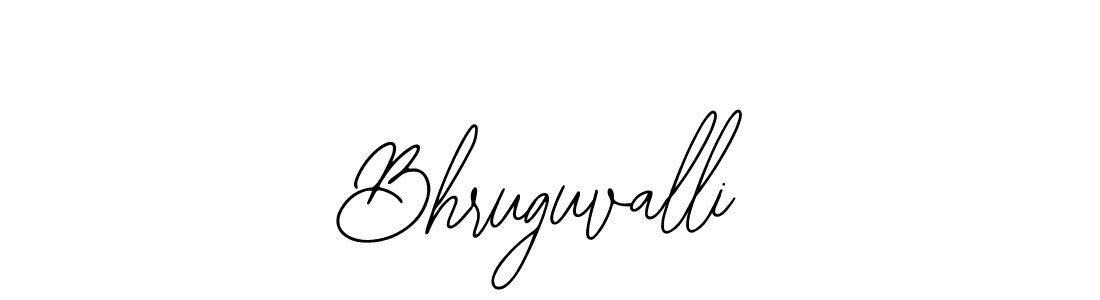 How to make Bhruguvalli name signature. Use Bearetta-2O07w style for creating short signs online. This is the latest handwritten sign. Bhruguvalli signature style 12 images and pictures png