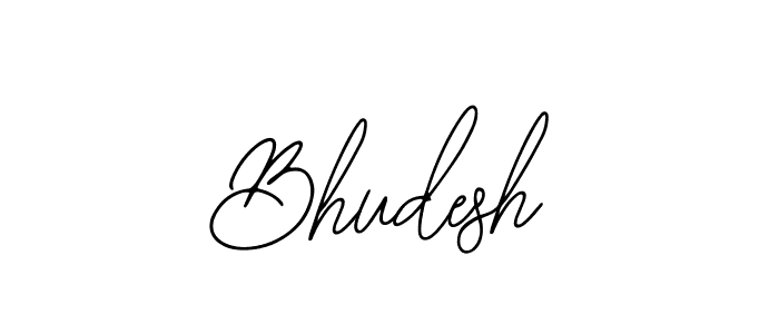 How to make Bhudesh signature? Bearetta-2O07w is a professional autograph style. Create handwritten signature for Bhudesh name. Bhudesh signature style 12 images and pictures png