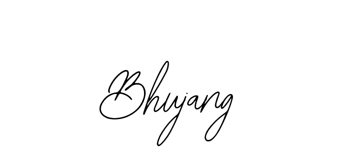 Use a signature maker to create a handwritten signature online. With this signature software, you can design (Bearetta-2O07w) your own signature for name Bhujang. Bhujang signature style 12 images and pictures png