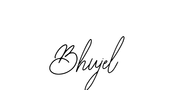 Similarly Bearetta-2O07w is the best handwritten signature design. Signature creator online .You can use it as an online autograph creator for name Bhujel. Bhujel signature style 12 images and pictures png