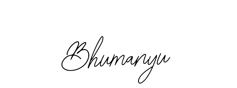 How to make Bhumanyu name signature. Use Bearetta-2O07w style for creating short signs online. This is the latest handwritten sign. Bhumanyu signature style 12 images and pictures png