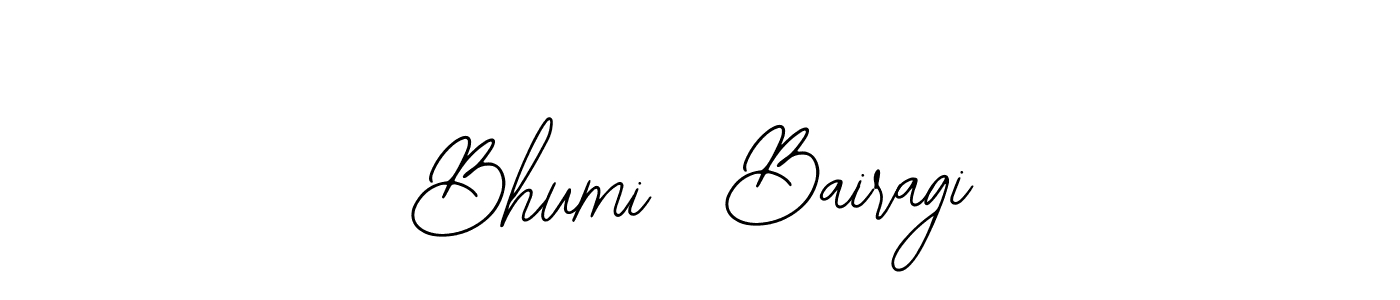 You should practise on your own different ways (Bearetta-2O07w) to write your name (Bhumi  Bairagi) in signature. don't let someone else do it for you. Bhumi  Bairagi signature style 12 images and pictures png