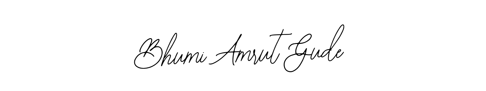 Bhumi Amrut Gude stylish signature style. Best Handwritten Sign (Bearetta-2O07w) for my name. Handwritten Signature Collection Ideas for my name Bhumi Amrut Gude. Bhumi Amrut Gude signature style 12 images and pictures png