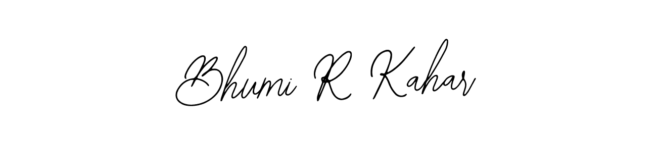 How to make Bhumi R Kahar signature? Bearetta-2O07w is a professional autograph style. Create handwritten signature for Bhumi R Kahar name. Bhumi R Kahar signature style 12 images and pictures png