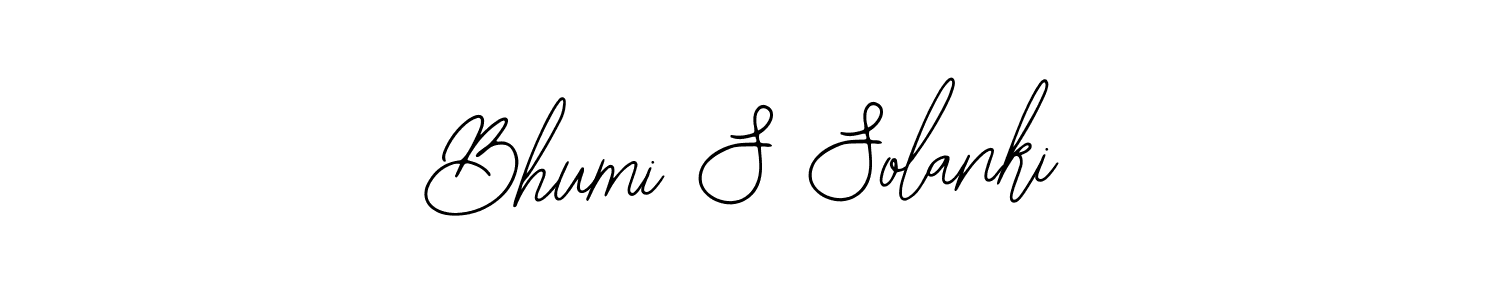 Design your own signature with our free online signature maker. With this signature software, you can create a handwritten (Bearetta-2O07w) signature for name Bhumi S Solanki. Bhumi S Solanki signature style 12 images and pictures png