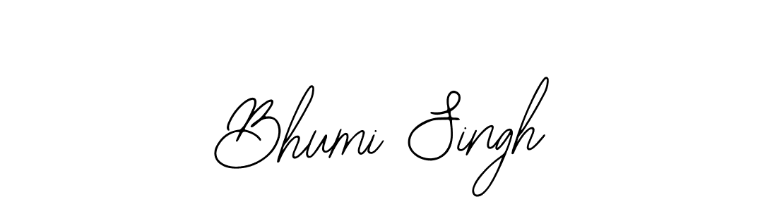 How to make Bhumi Singh name signature. Use Bearetta-2O07w style for creating short signs online. This is the latest handwritten sign. Bhumi Singh signature style 12 images and pictures png