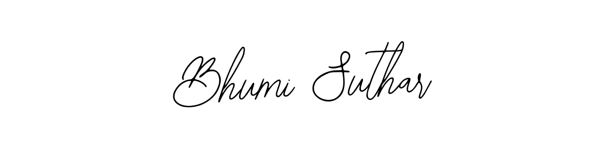 Bearetta-2O07w is a professional signature style that is perfect for those who want to add a touch of class to their signature. It is also a great choice for those who want to make their signature more unique. Get Bhumi Suthar name to fancy signature for free. Bhumi Suthar signature style 12 images and pictures png