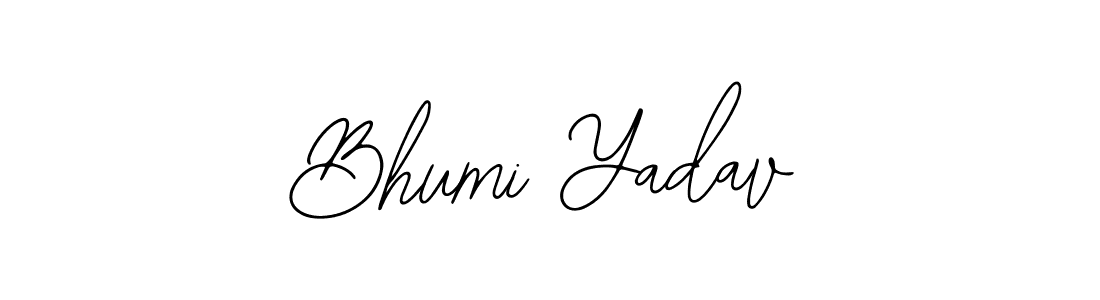 Create a beautiful signature design for name Bhumi Yadav. With this signature (Bearetta-2O07w) fonts, you can make a handwritten signature for free. Bhumi Yadav signature style 12 images and pictures png